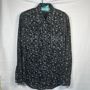 Rock & Roll Cowboy long sleeve shirt, men’s M, mother of pearl snaps!